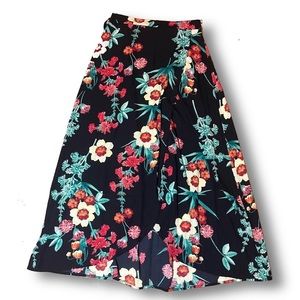 Floral maxi skirt